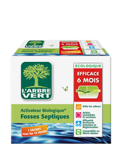 Activateur pour fosses septiques