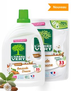 Lessive liquide et sa recharge Amande douce