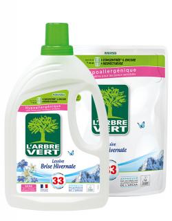 Lessive liquide et sa recharge Brise hivernale