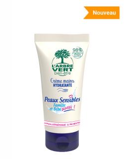 crème mains peaux sensibles