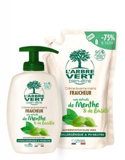 Crème lavante fraîcheur pour les mains