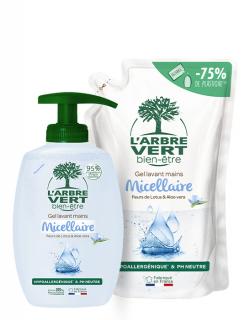 Gel lavant mains micellaire